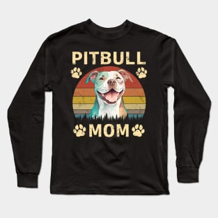 Pitbull Mom Long Sleeve T-Shirt